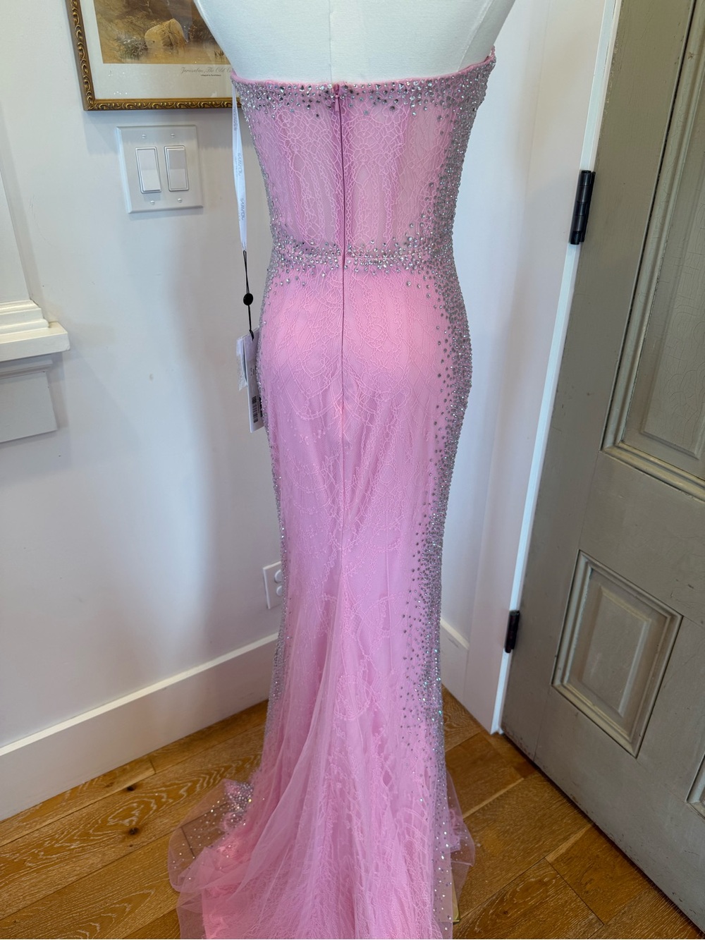 Jovani NWT Pink Lace Gown - Picture 7 of 8